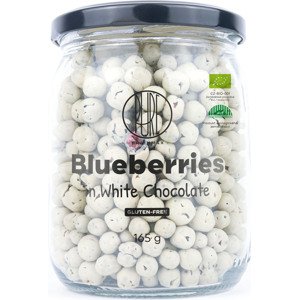 BrainMax Pure Blueberries in White Chocolate, Lyofilizované borůvky v bílé čokoládě, BIO, 165 g *CZ-BIO-001 certifikát