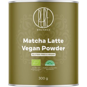 BrainMax Pure Matcha Latte Vegan, BIO, 300 g *CZ-BIO-001 certifikát