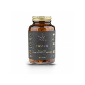 NaturLabs - Vápník chelátový + D3 & K2, 90 kapslí Doplněk stravy