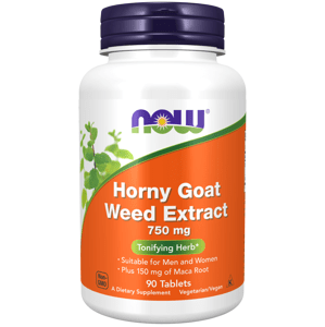 Now® Foods NOW Horny Goat Weed Extract (Škornice extrakt), 750 mg, 90 tablet Doplněk stravy