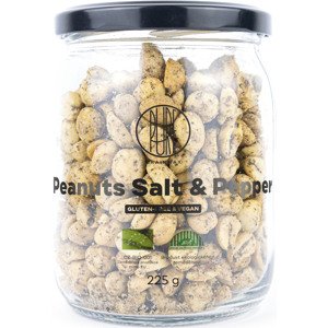 BrainMax Pure Peanuts Salt & Pepper, Arašídy, Sůl & Pepř, BIO, 225 g *CZ-BIO-001 certifikát