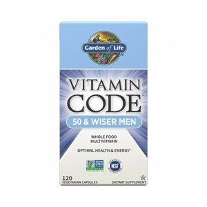 Garden of life Vitamin Code Men 50, multivitamín pro muže po padesátce, 120 kapslí Doplněk stravy