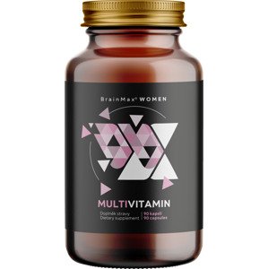 BrainMax Women Multivitamin, multivitamín pro ženy, 90 rostlinných kapslí 33 aktivních látek pro ženskou imunitu, krásu a hormonální rovnováhu, doplněk stravy