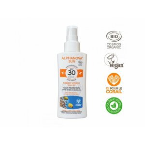 Alphanova cestovní opalovací krém ve spreji SPF 30, BIO, 90 g
