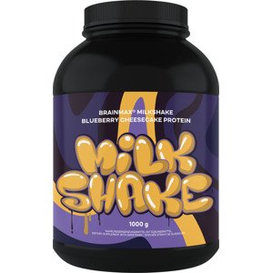 BrainMax Milkshake Protein, 1000 g Příchuť: Borůvkový cheesecake BIO syrovátka + BIO mléčný protein, doplněk stravy
