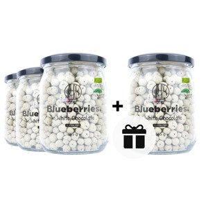 3+1 ZDARMA: BrainMax Pure Borůvky v bílé čokoládě, BIO, 165 g *CZ-BIO-001 certifikát