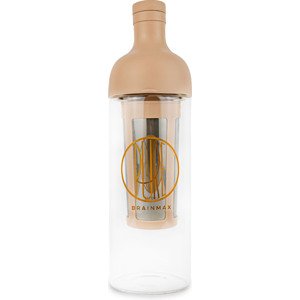 BrainMax Pure láhev na přípravu Cold Brew, 750 ml - světle hnědá Skleněná láhev s filtrem určená pro přípravu ledové kávy Cold brew