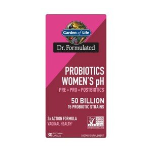 Garden of life Dr. Formulated Probiotics Womens pH 50 miliard, probiotika, prebiotika a postbiotika pro ženy, 30 rostlinných kapslí Doplněk stravy