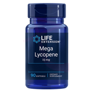 Life Extension Mega Lycopene 15 mg, lykopen, 90 kapslí Doplněk stravy