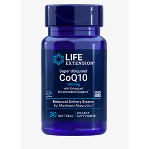 Life Extension Super Ubiquinol CoQ10 with Enhanced Mitochondrial Support, koenzym Q10, 100 mg, 30 kapslí Podpora srdce, zdraví mitochondrií a produkce energie, doplněk stravy