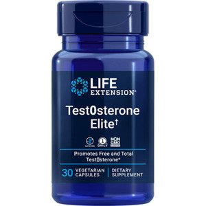 Life Extension Test0steron EIite, 30 rostlinných kapslí Doplněk stravy