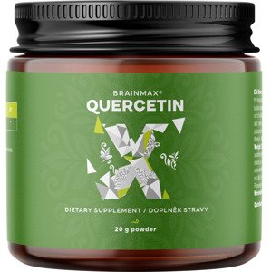 BrainMax Quercetin powder, kvercetin prášek, 20 g Kvercetin extrahovaný z rostliny Sophora japonica s maximální koncentrací 96 %, doplněk stravy