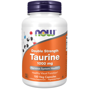 Now® Foods NOW Taurine (Taurin) 1000 mg, 100 rostlinných kapslí Doplněk stravy