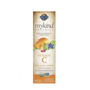 Garden of life Mykind Organics Vitamin C Organic spray, Vitamín C ve spreji, pomeranč a mandarinka, 58 ml Doplněk stravy