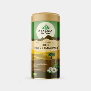Organic India Tulsi Med + Heřmánek BIO, 100g plech *CZ-BIO-001 certifikát
