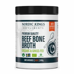 Nordic Kings - Prémiový hovězí vývar z kostí v prášku v BIO Grass-fed kvalitě, 500 g