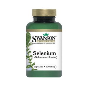 Swanson Selenium (L-selenomethionine), 100 mcg, 200 kapslí Doplněk stravy