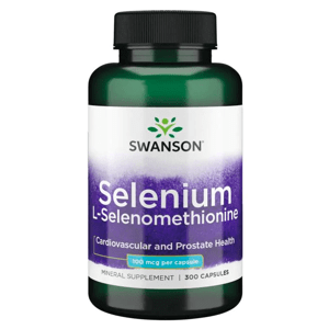 Swanson Selenium (L-selenomethionine), 100 mcg, 300 kapslí Doplněk stravy