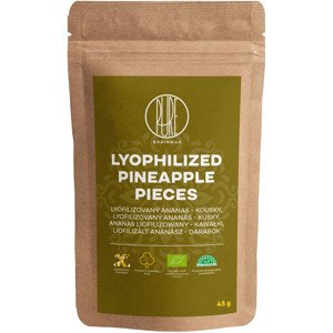 BrainMax Pure Lyophilized Pineapple Pieces, Lyofilizovaný ananas, kousky, BIO, 45 g *CZ-BIO-001 certifikát
