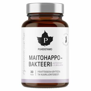 Puhdistamo - Lactic Acid Bacteria Boulardii 30 kapslí (Probiotika LactoSpore® a Lynside® - Maitohappo-bakteeri) Doplněk stravy