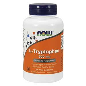 Now® Foods NOW L-Tryptofan 500 mg, 60 rostlinných kapslí Doplněk stravy