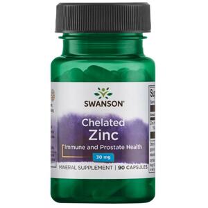 Swanson Albion® Zinc, Zinek, imunita a zdraví prostaty, 30 mg, 90 kapslí Doplněk stravy