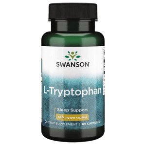 Swanson L-Tryptophan 500mg, Tryptofan, 60 kapslí Doplněk stravy