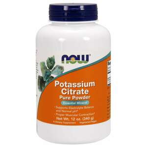 Now® Foods NOW Potassium Citrate (draslík jako citrát draselný), Pure powder, 340g Doplněk stravy