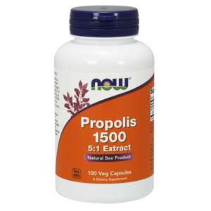 Now® Foods NOW Propolis 5:1 Extrakt, 1500 mg, 100 rostlinných kapslí Doplněk stravy