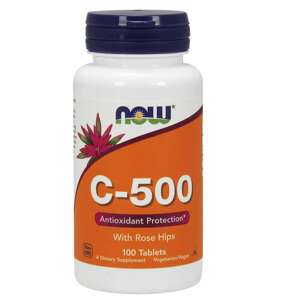 Now® Foods NOW Vitamin C-500 s šípkem, 100 tablet Doplněk stravy