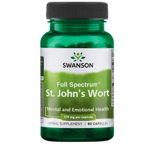 Swanson St. John's Wort (Třezalka tečkovaná), 375 mg, 60 kapslí Doplněk stravy