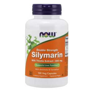 Now® Foods NOW Double Strength Silymarin milk thistle extract (extrakt z ostropestřce s artyčokem a pampeliškou), 300 mg, 100 rostlinných kapslí Doplněk stravy
