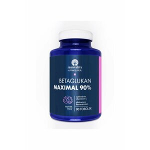 Renovality - Betaglukan 90% MAXIMAL s Vitamínem C přírodního původu, 90 tobolek Doplněk stravy