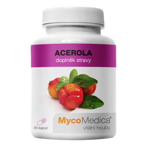 MycoMedica -  Acerola v optimální koncentraci, 90 rostlinných kapslí Doplněk stravy
