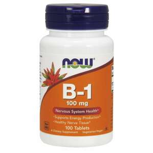 Now® Foods NOW Vitamin B1 Thiamin, 100mg, 100 tablet Doplněk stravy