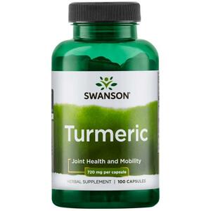 Swanson Turmeric, kurkuma, 720 mg, 100 kapslí Doplněk stravy