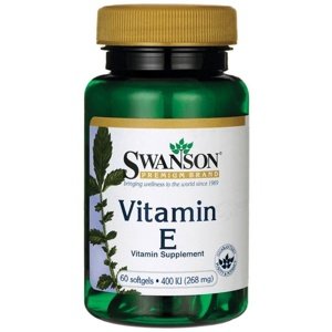 Swanson Vitamin E 400 IU, 60 softgelových kapslí Doplněk stravy