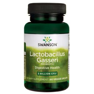 Swanson Lactobacillus Gasseri, 3 miliardy CFU, 60 rostlinných kapslí Doplněk stravy