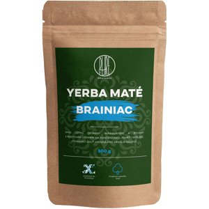 BrainMax Pure Yerba Maté, Brainiac, 500 g Brazilská yerba obohacena o ginkgo bilobu a ženšen pro maximální koncentraci