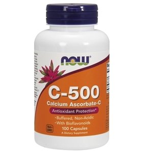 Now® Foods NOW Buffered Vitamin C-500, PH neutrální Vitamín C,  100 kapslí Doplněk stravy