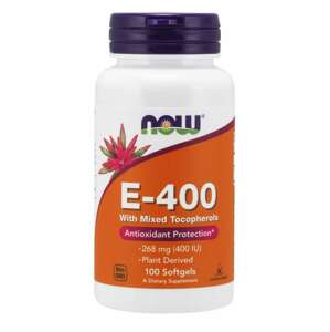Now® Foods NOW Vitamin E 400 IU s tokoferoly, 100 softgelových kapslí Doplněk stravy