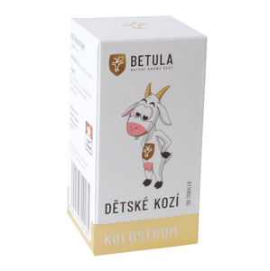 Betula - Dětské kozí kolostrum (colostrum), 125 mg, 120 kapslí Doplněk stravy