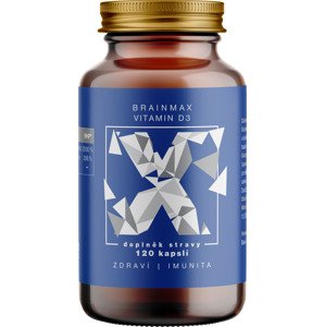 BrainMax Vitamin D3, 5000 IU, 120 rostlinných kapslí Doplněk stravy