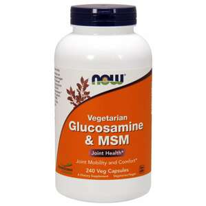 Now® Foods NOW Vegetariánský Glukosamin & MSM, 240 rostlinných kapslí