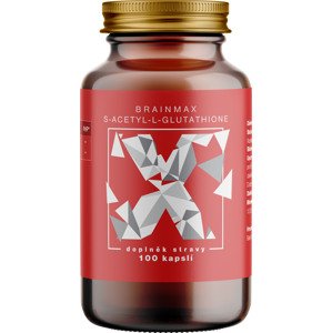 BrainMax S-Acetyl-L-Glutathione, SAG, 100 mg, 100 rostlinných kapslí Doplněk stravy