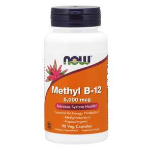 Now® Foods NOW Methyl B12 5000 mcg, 90 rostlinných kapslí Doplněk stravy