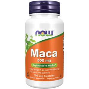 Now® Foods NOW Maca (řeřicha peruánská), 500 mg, 100 rostlinných kapslí Doplněk stravy
