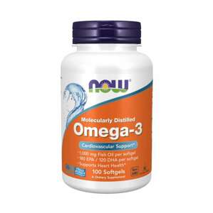 Now® Foods NOW Omega-3, molekulárně destilované, 100 softgelových kapslí Doplněk stravy