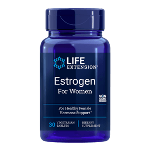 Life Extension Estrogen for Women, Estrogen pro Ženy, Menopauza, 30 rostlinných tablet Doplněk stravy
