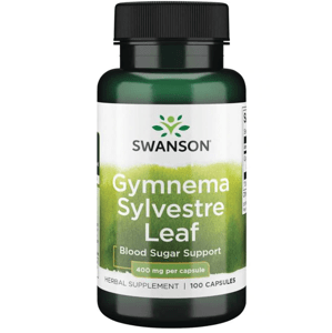 Swanson Gymnema Sylvestre Leaf (Gymnéma lesní), 400 mg, 100 kapslí Doplněk stravy